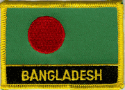 Bangladesh Flag Patch with Name