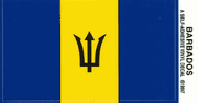 Barbados Flag Decal Sticker