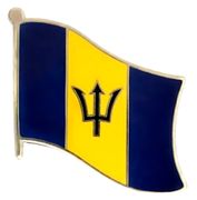 Barbados Flag Lapel Pin - Single