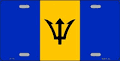 Barbados Flag License Plate