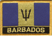Barbados Flag Patch with Name