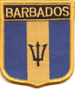 Barbados Flag Shield Patch