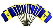 Barbados Polyester Table Flags - 12 Per Pack