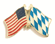 Bavaria Flag Lapel Pin - Double