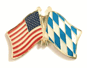 Bavaria Flag Lapel Pin - Double