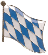 Bavaria Flag Lapel Pin - Single