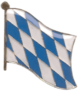 Bavaria Flag Lapel Pin - Single