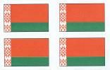 Belarus Flag Stickers - Sheet of 50