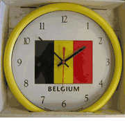 Belgium Flag Clock