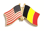 Belgium Flag Lapel Pin - Double