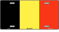 Belgium Flag License Plate
