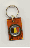 Belgium Flag Lucite Key Ring