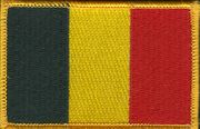 Belgium Flag Patch - Rectangle