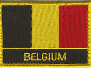Belgium Flag Patch with Name