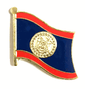Belize Flag Lapel Pin - Single