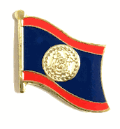 Belize Flag Lapel Pin - Single