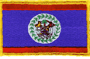 Belize Flag Patch - Rectangle
