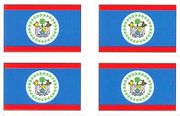 Belize Flag Stickers - Sheet of 50