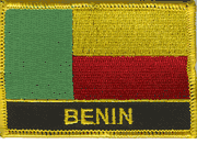 Benin Flag Patch with Name