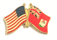 Bermuda Flag Lapel Pin - Double