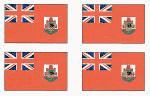 Bermuda Flag Stickers - Sheet of 50