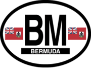 Bermuda Flag It Oval Decal