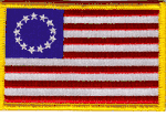 Betsy Ross Flag Patch - Rectangle