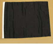 Black Auto Racing Flag without Pole