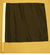 Black Motorcycle Racing Flag with Pole