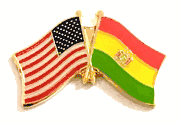 Bolivia Flag Lapel Pin - Double