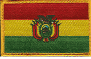 Bolivia Flag Patch - Rectangle