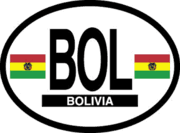 Bolivia Flag It Oval Decal