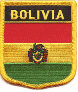Bolivia Flag Shield Patch