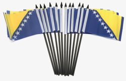 Bosnia & Herzegovina 4"x6" Polyester - 12 Per Pack