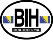 Bosnia and Herzegovina Flag It Oval Decal