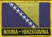 Bosnia & Herzegovina Flag Patch with Name