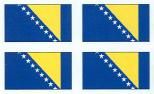 Bosnia & Herzegovina Flag Stickers - Sheet of 50