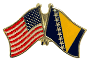 Bosnia & Herzegovina Lapel Pin - Double