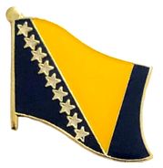 Bosnia & Herzegovina Lapel Pin - Single