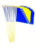Bosnia Stick Flags 12″ x 18″