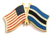 Botswana Flag Lapel Pin - Double