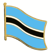 Botswana Flag Lapel Pin - Single