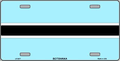 Botswana Flag License Plate