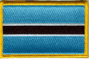 Botswana Flag Patch - Rectangle