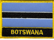Botswana Flag Patch with Name