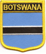 Botswana Flag Shield Patch