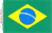 Brazil Flag Decals - Large