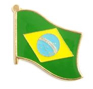 Brazil Flag Lapel Pin - Single