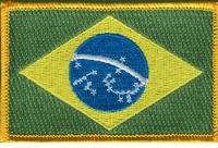 Brazil Flag Patch - Rectangle