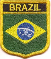 Brazil Flag Shield Patch